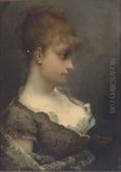 A Young Beauty In Contemplation - view 1