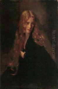 Raven Haired Beauty by Jacquet Gustave