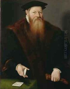 Portrait of Stephan II Praun 1568 by Nicolas Neufchatel