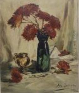 Nature Morte Au Bouquet De Fleurs by Armand Jamar