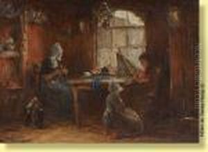 Interieur A Volendam, Hollande by Armand Jamar