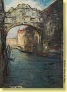 Le Pont Des Soupirs A Venise by Armand Jamar