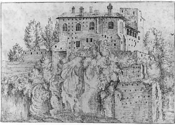An Italianate fortified Villa on an Outcrop - view 1