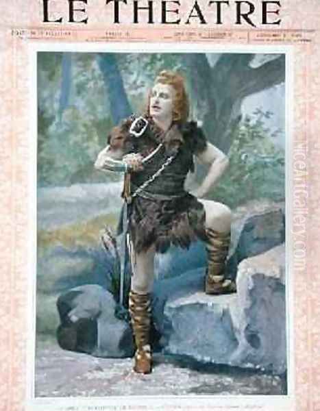 Front cover of the magazine Le Theatre depicting Jean de Reszke 1850-1925 as Siegfried in Siegfried - view 1