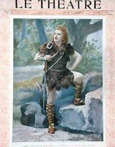 Front cover of the magazine Le Theatre depicting Jean de Reszke 1850-1925 as Siegfried in Siegfried by Paul Nadar