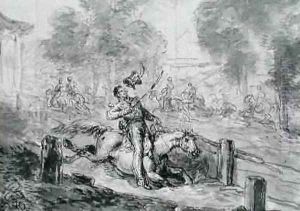 Death of Prince Joseph Poniatowski by Jean Pierre Norblin de la Gourdaine