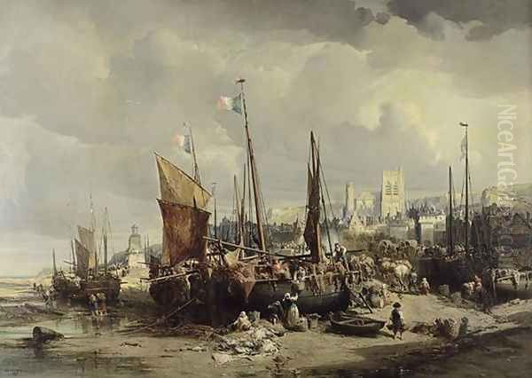 Retour de peche a maree basse, 1857 - view 1