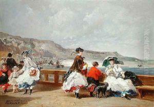 Le Treport 1867 by Jules Achille Noel