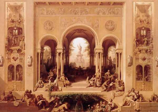 The Arts Flourishing in Munich 1861 - view 1