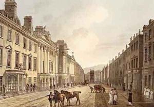 Milsom Street from Bath Illustrated by a Series of Views by John Claude Nattes