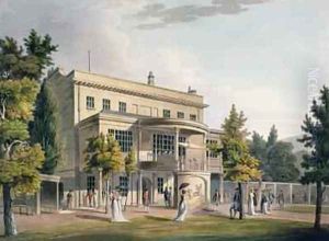 Sydney Gardens Bath 1805 by John Claude Nattes