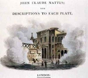 Taking the Waters at Bath frontispiece to Bath Illustrated by a Series of Views by John Claude Nattes