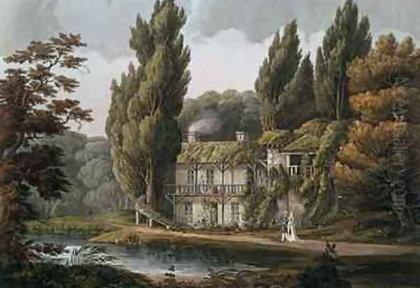 The Dining Room at the Hameau of MarieAntoinette illustration from Versailles Paris and Saint Denis - view 1