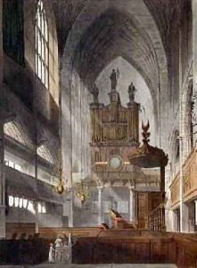 Interior of the Abbey by John Claude Nattes