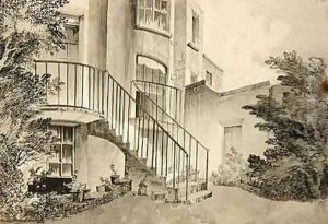 View of a house in Bayswater belonging to Mr Wilson 1808 View of a house in Bayswater belonging to Mr Wilson 1808