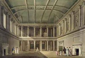 Interior of Concert Room from Bath Illustrated by a Series of Views by John Claude Nattes