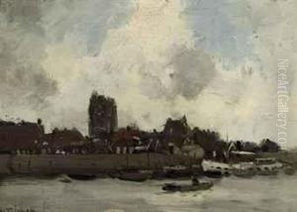 Gezicht Op Woudrichem: View Of Woudrichem - view 1