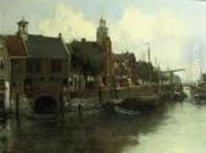 The Aelbrechtskolk In Delfshaven, Rotterdam by Willem George Fred. Jansen