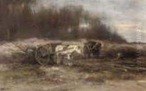 Gathering Wood by Willem George Fred. Jansen