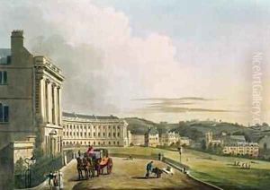 The Crescent from Bath Illustrated by a Series of Views by John Claude Nattes