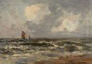 Vissersboot Op Zee