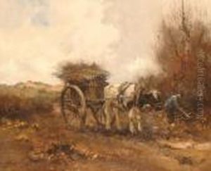 Gathering Wood. by Willem George Fred. Jansen