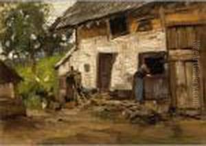 The Farmwork by Willem George Fred. Jansen