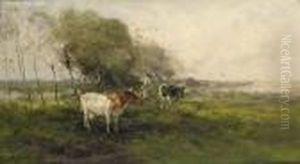 Milking Time by Willem George Fred. Jansen