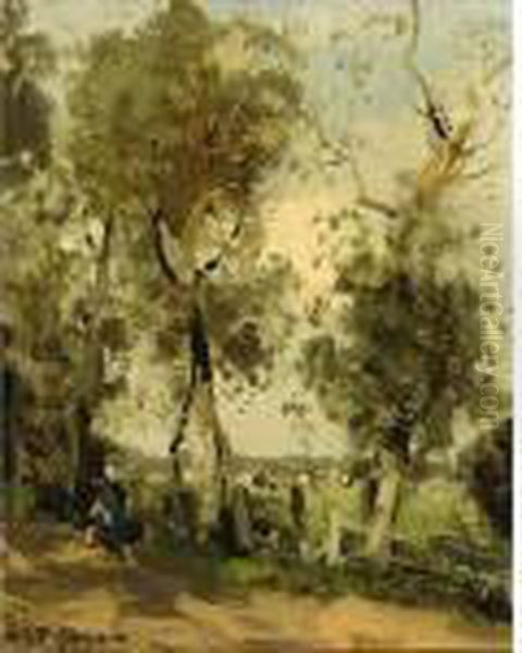 A Milk Maid In A Landscape - view 1