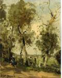 A Milk Maid In A Landscape