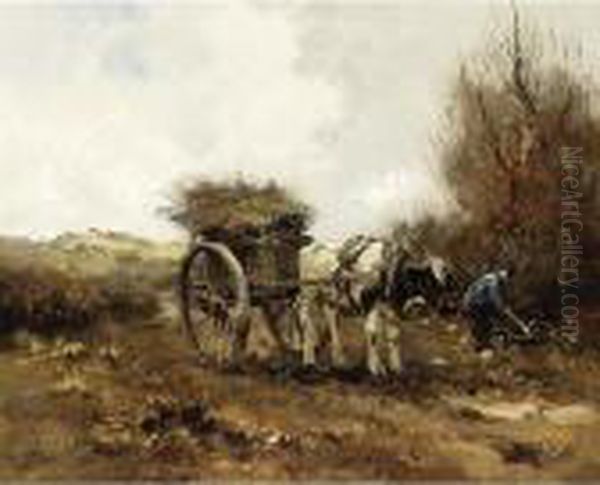 A Woodgatherer In The Dunes - view 1