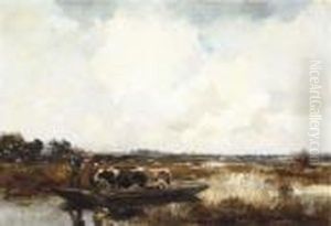 Cattle In A Polder Landscape