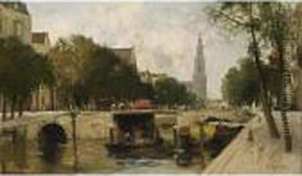 A View Of The Prinsengracht With The Westerkerk, Amsterdam - view 1