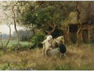 Milking The Goat by Willem George Fred. Jansen