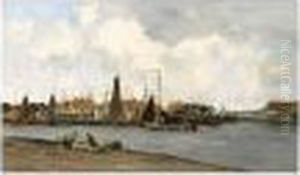 Sailing Boats In The Harbour Of Breskens