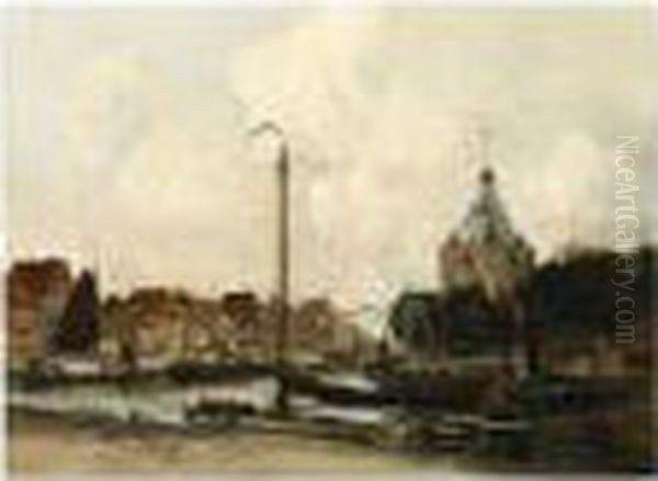 A View Of Enkhuizen Harbour With The Drommedaris - view 1
