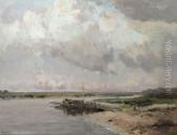 A Ferry In Wessem, Limburg - view 1