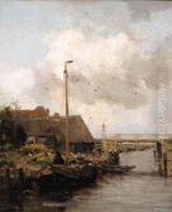 Aan De Wal by Willem George Fred. Jansen