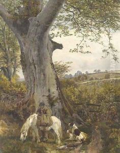 The Edge of the wood by John Sargeant Noble, R.B.A.