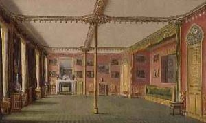 The Red Drawing Room from Views of the Royal Pavilion by John Nash