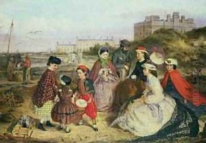 A Victorian Family at the Seaside by Charles Wynee Nicholls