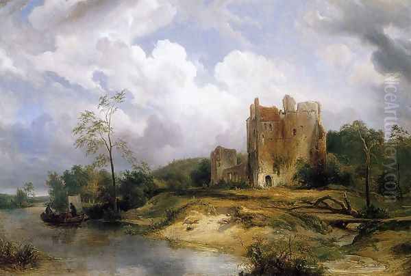 River Landscape with Ruins 1838 - view 1