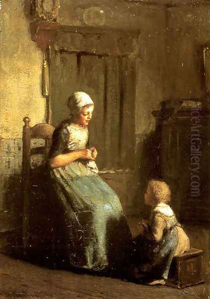 The Knitting Lesson - view 1