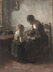 The first lesson by Albert Neuhuys