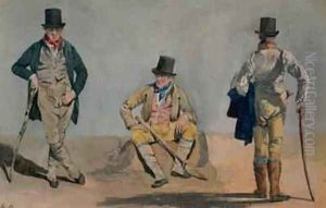 A TriPortrait of the Architect Anthony Salvin 1799-1881 A TriPortrait of the Architect Anthony Salvin 1799-1881