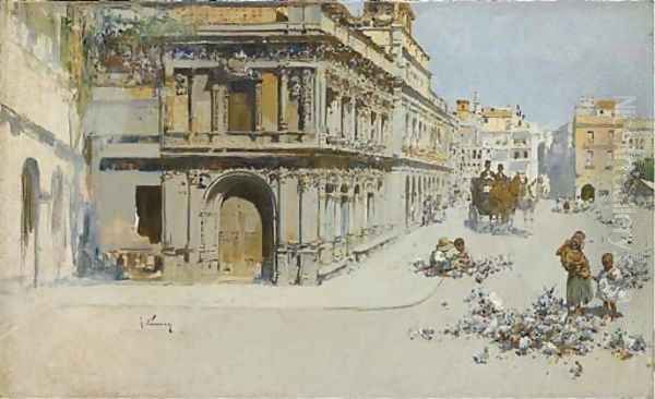 A square in Madrid - view 1