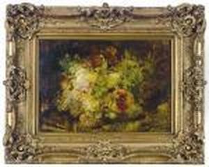 Still Life Of A Bunch Of Flowers by Georges Jeannin