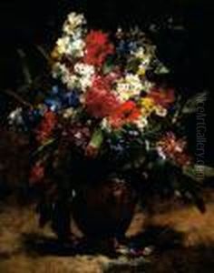 Still Life With Flowers by Georges Jeannin