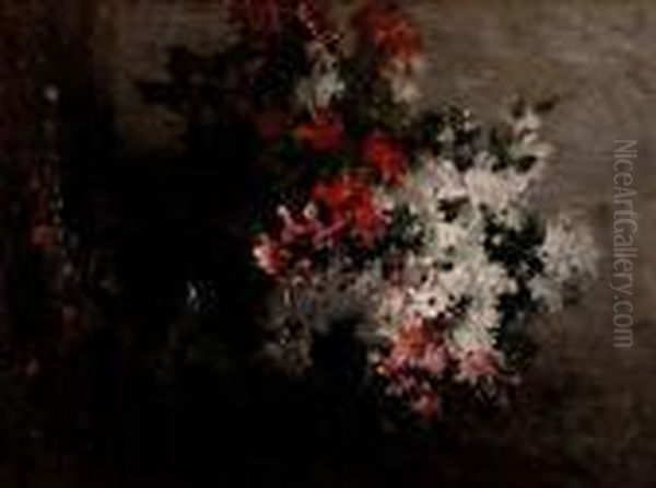 Bouquet De Fleurs Blanches Et De Roses - view 1
