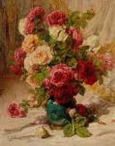 Vase De Roses, 1911 by Georges Jeannin